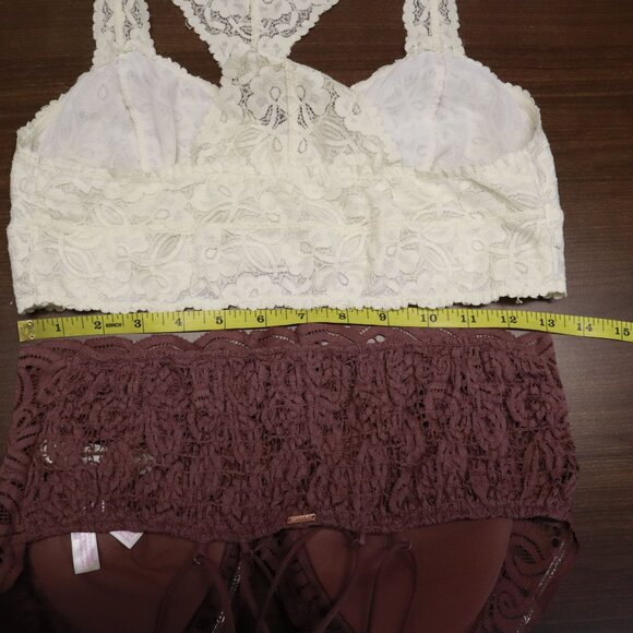 Coquette Lace Bralette Bundle Womens L Multi Girly Feminine Pretty Romantic Boho - Picture 13 of 16